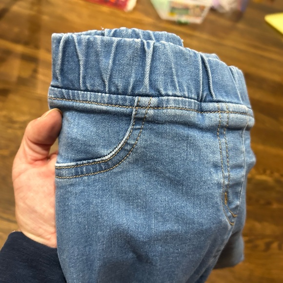 Hanna andersson stretch elastic waist denim skinny jeans size 8 girls euc - Picture 5 of 7